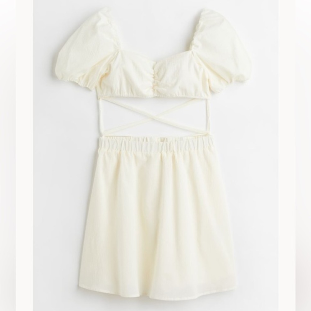 NWOT H&M Two-piece Tie-detail Dress